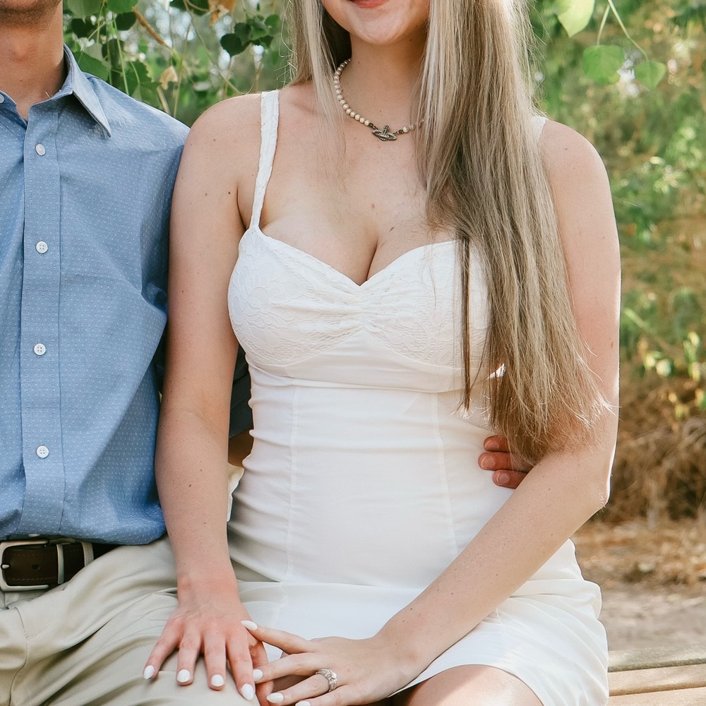 Elegant White Lace Mini Dress